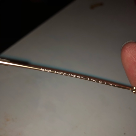 Lg Light Blue Polarized Flash Ray-Ban Aviators - Picture 8 of 8